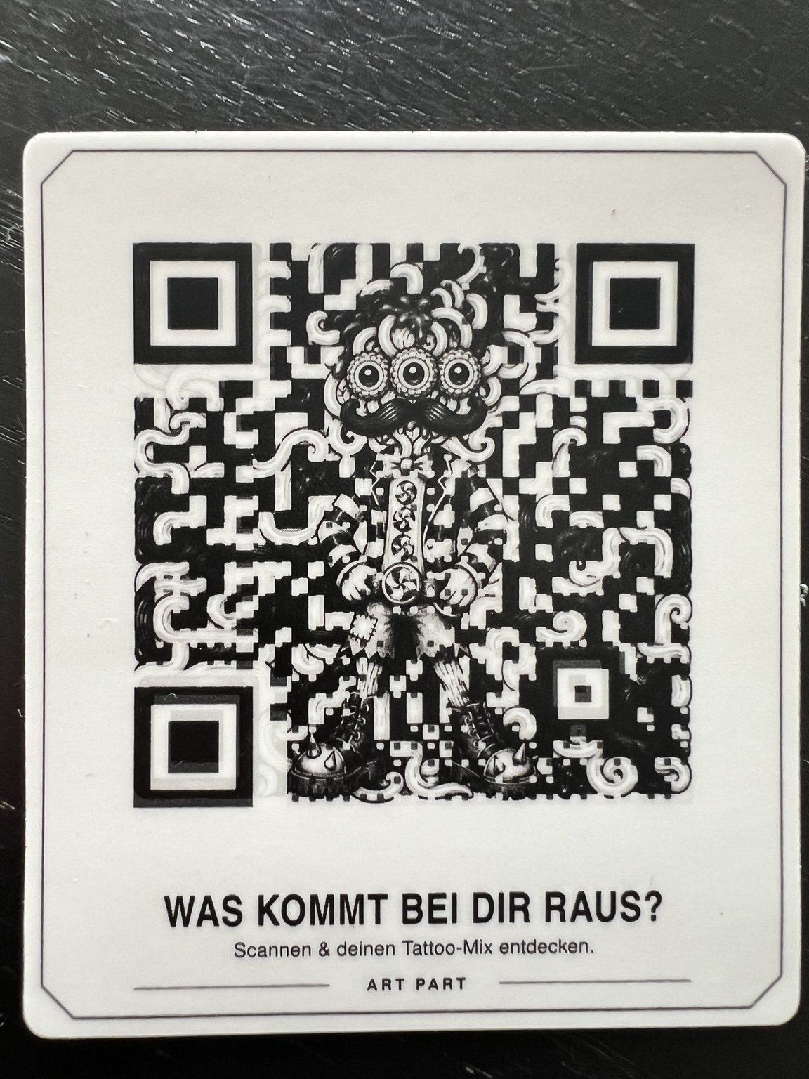 ArtPart TattooGen-Pickerl als Dankeschön